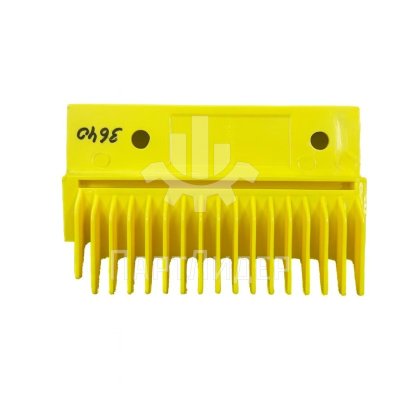 Гребенка эскалатора левая желтая пластиковая 146х95мм 17 зубьев DSA2000168-L LG Sigma