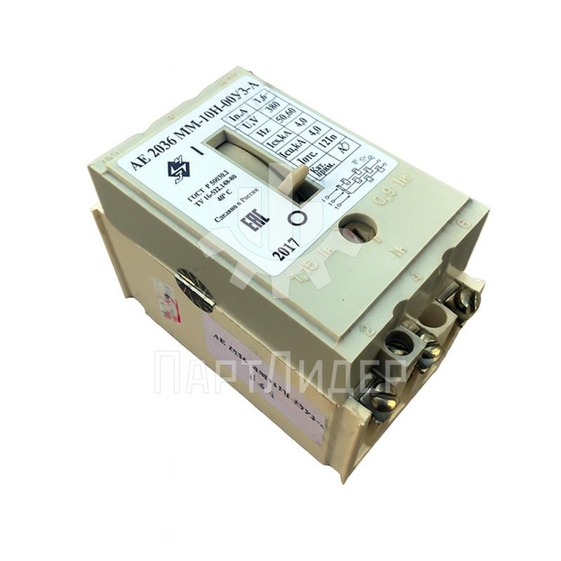 Автоматический выключатель АЕ 2036ММ-10Н-00 16А