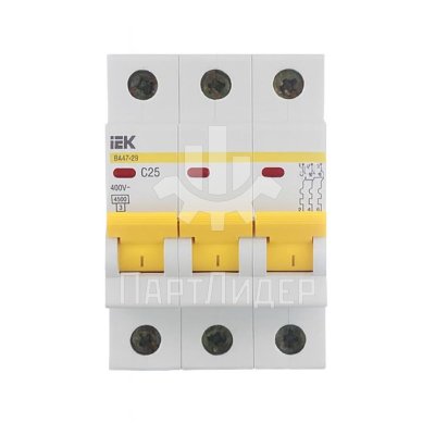 Выключатель автоматический ВА 47-29 3Р 25А