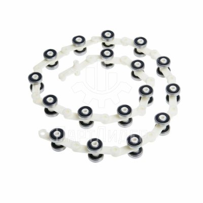 Цепь огибающая балюстрады поручня эскалатора L=1130мм P=60мм 17 пар роликов