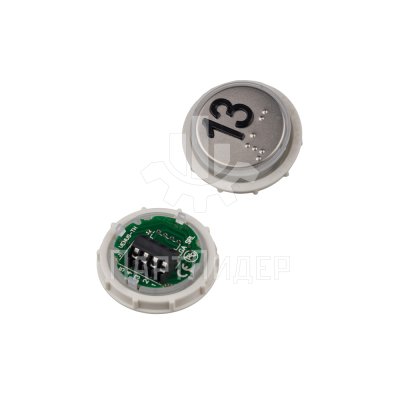 Модуль кнопочный УКЛ с кодом Брайля, красная подсветка, "13" MLK Venus Vega