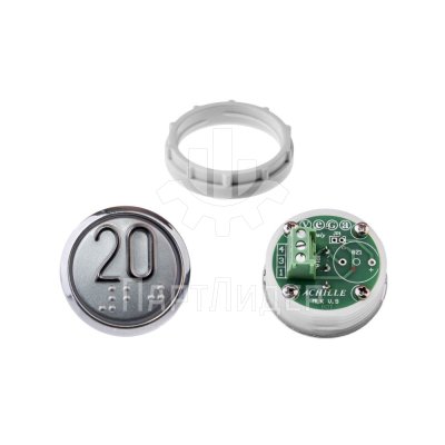 Модуль кнопочный УКЛ с кодом брайля красная подсветка "20" MLK Achille Vega