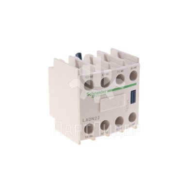 Блок дополнительных контактов фронтальный 2НО+2НЗ LADN22 Schneider Electric