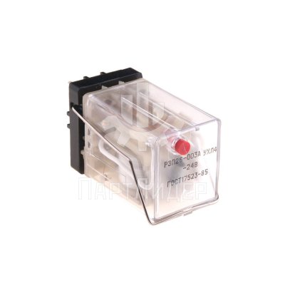 Реле промежуточное 24VDC 5А с розеткой под пайку РЭП26-003А526042-40