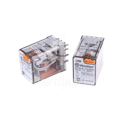 Реле промежуточное 7А 110VAC 55.34.8.110.0040 Finder