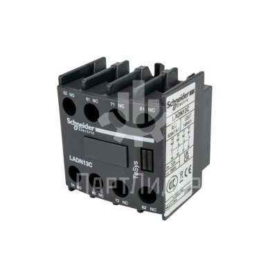 Блок дополнительных контактов фронтальный 1НО+3НЗ LADN13C Schneider Electric