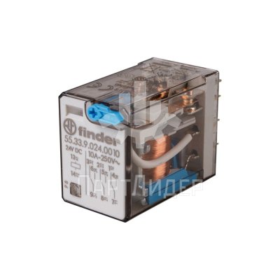Реле промежуточное 24VDC 10А 55.33.9.024.0010 Finder