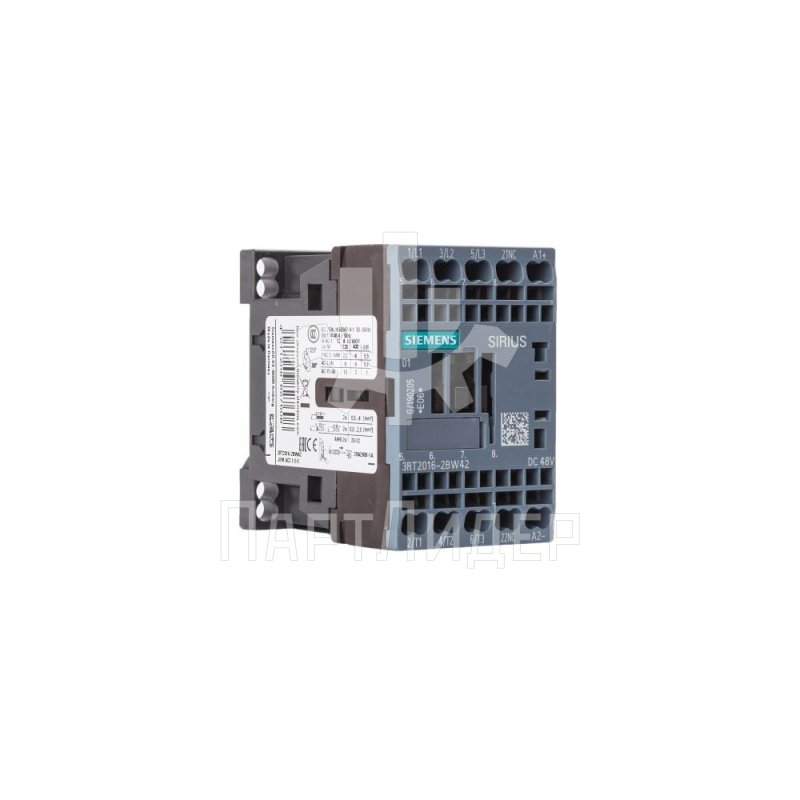 Пускатель 48VDC 9А 3RT2016-2BW42 Siemens