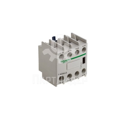 Блок дополнительных контактов фронтальный 4НО LADN40 Schneider Electric