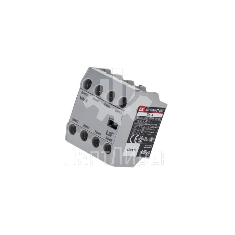 Блок дополнительных контактов фронтальный 3НО+1НЗ UA-4 83361634050 Lsis