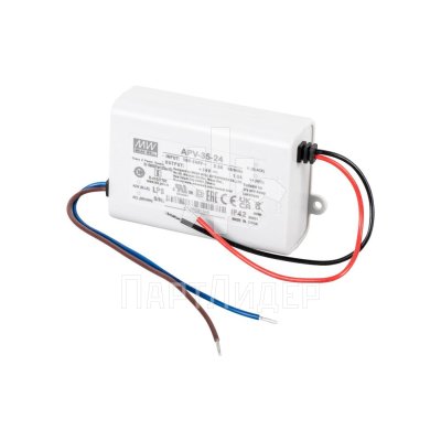 Блок питания 24В 36Вт 1,5А APV-35-24 Mean Well