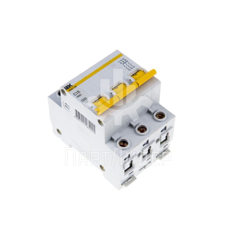 Выключатель автоматический 10А 3P тип C ВА47-29 MVA20-3-010-C ИЭК