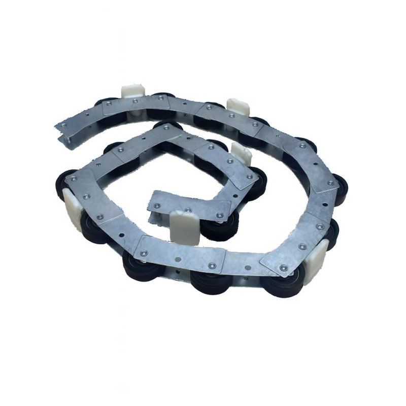 Цепь роликовая 17 звеньев, шаг 75мм, ролик 46x18x6202