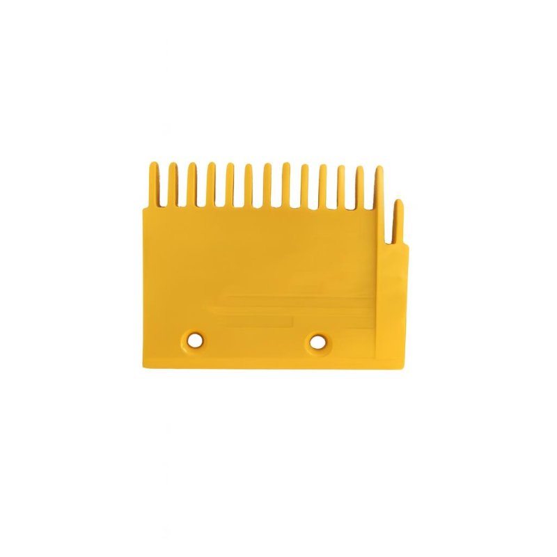 Гребенка эскалатора правая пластик желтая 117x97 мм 13 зубьев YS125B688-R Mitsubishi