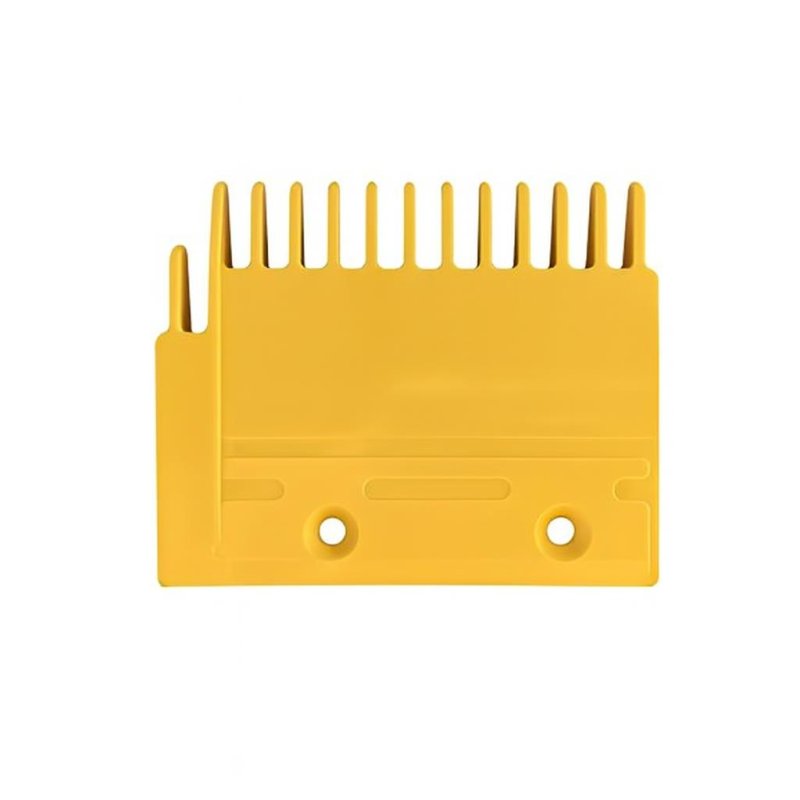 Гребенка эскалатора левая пластиковая желтая 117x97мм 13 зубьев YS125B688-L Mitsubishi