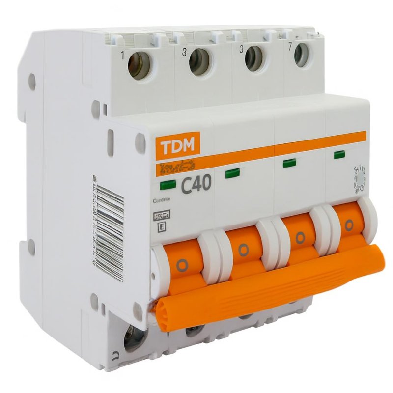 Автоматический выключатель ВА47-29 4Р 40А