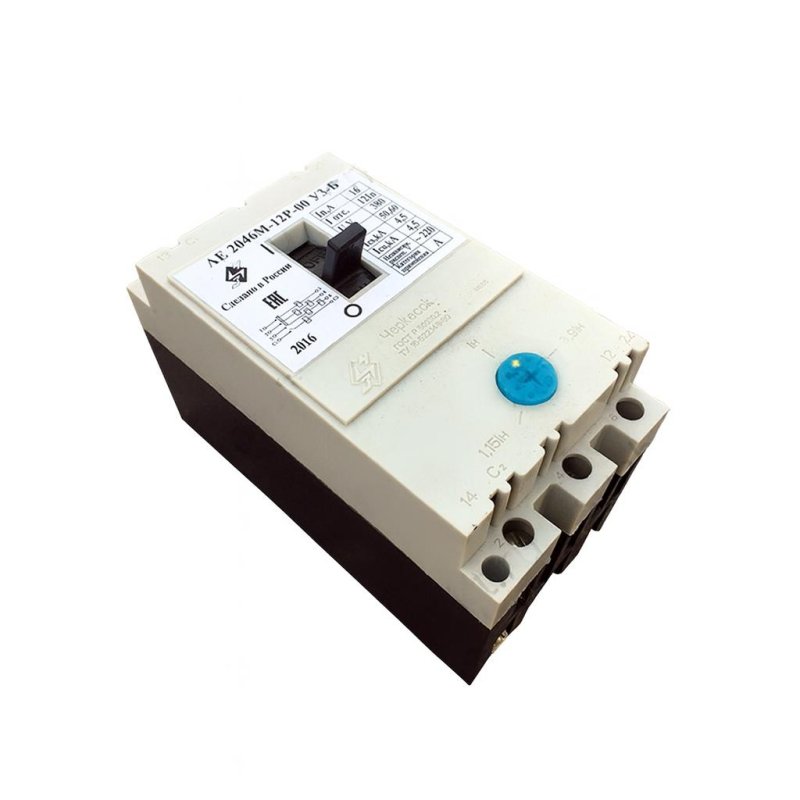 Выключатель автоматический с расцепителем АЕ 2046М-12Р-00 1.6А