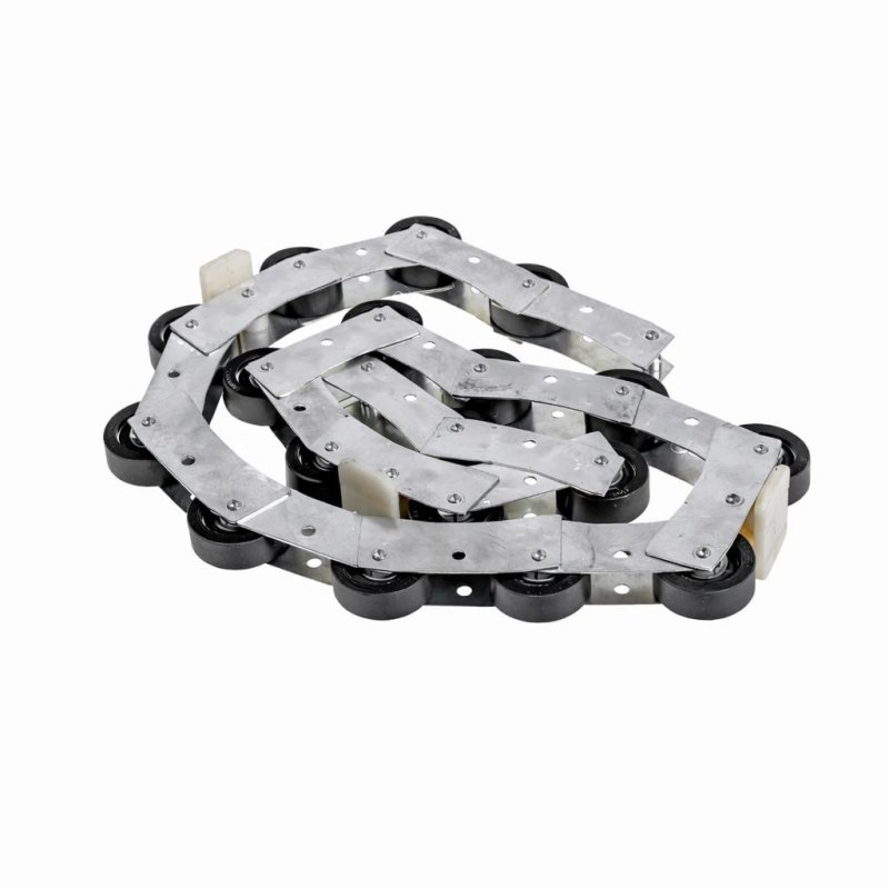 Цепь огибающая поручня эскалатора однорядная 18 роликов шаг 75мм L=1445мм