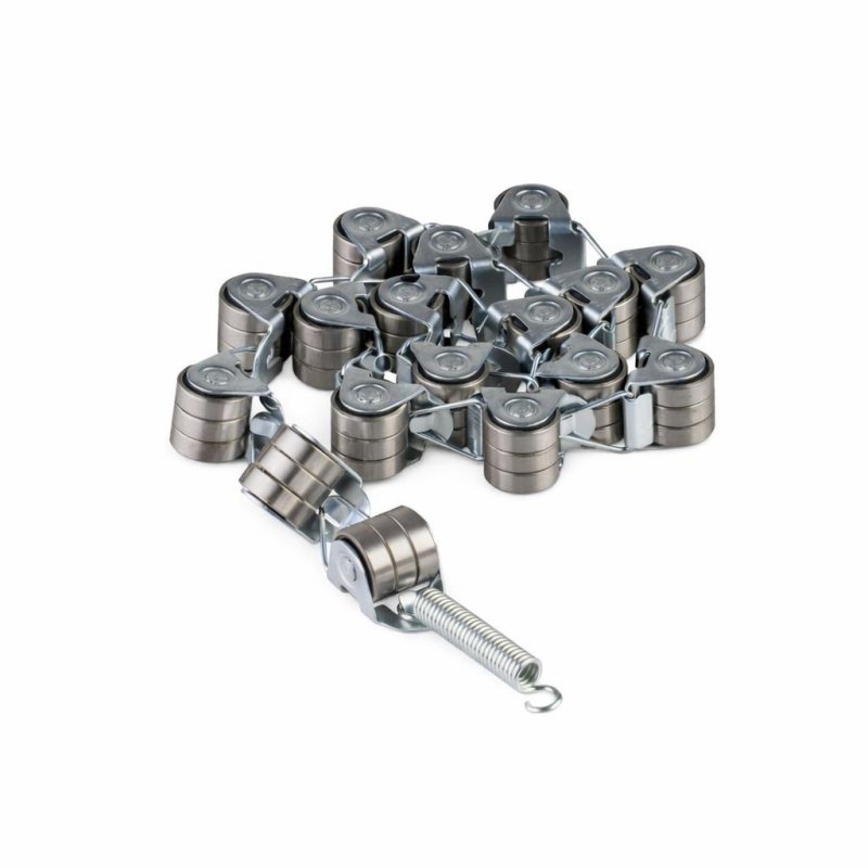 Цепь роликовая огибающая стеклянной балюстрады поручня 17 звеньев шаг 55мм L=1000мм DAA332N1 Otis